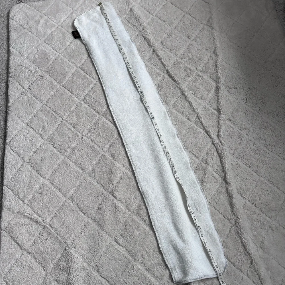 Frye | White Fur Wrap Scarf